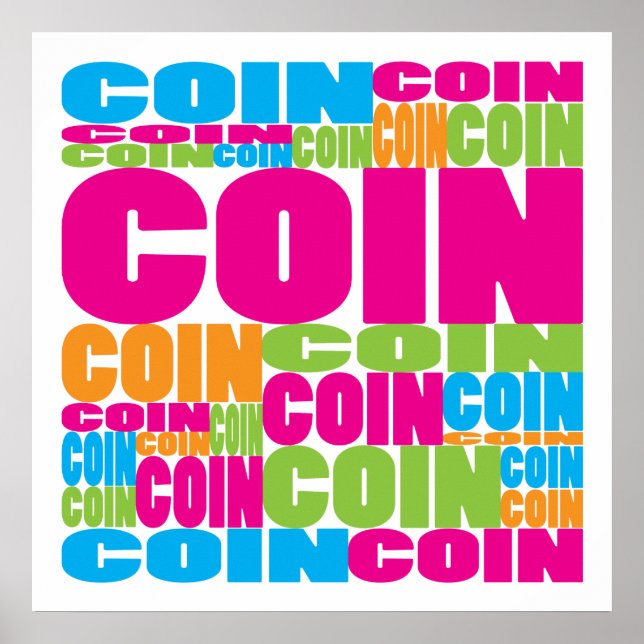 Colourful Coin Poster (Front)