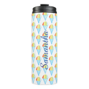 Colourful Cold Cone Dessert Thermal Tumbler