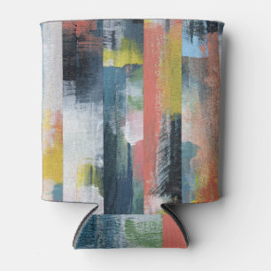 Colourful collage: artistic versatile decor. can cooler