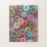Colourful Collage of Painted Wooden Buttons Photo Jigsaw Puzzle<br><div class="desc">This pretty jigsaw puzzle features a photo of a collage of pretty painted wooden buttons. Have fun sorting out the different colours and piecing together these fancy buttons.</div>