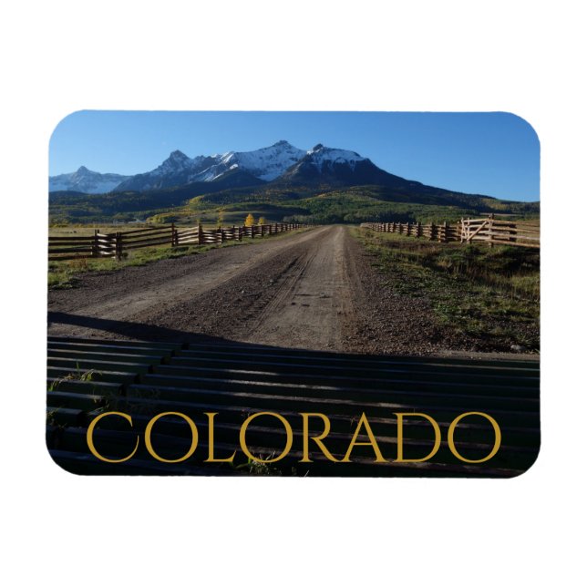 Colourful Colorado Autumn on the Dallas Divide Magnet (Horizontal)