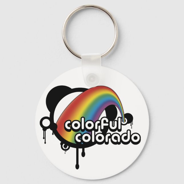 colourful colorado. key ring (Front)