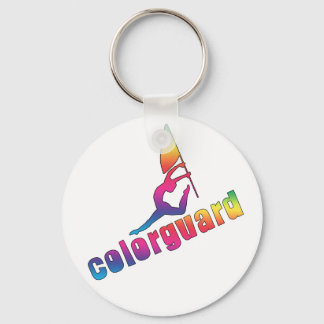 Colourful colorguard keychain