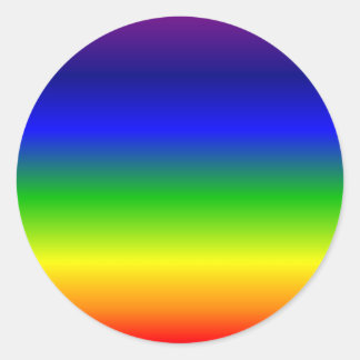 Colourful Colour Customised Designer Classic Round Sticker