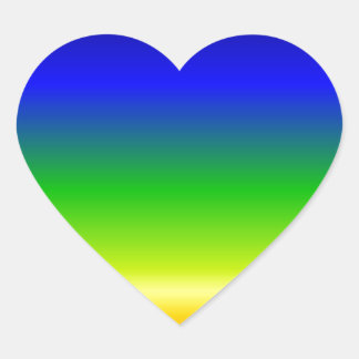Colourful Colour Customised Designer Heart Sticker