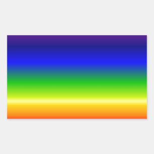 Colourful Colour Customised Designer Rectangular Sticker