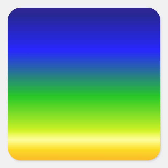 Colourful Colour Customised Designer Square Sticker (Front)