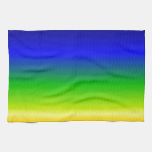 Colourful Colour Customised Designer Tea Towel (Horizontal)
