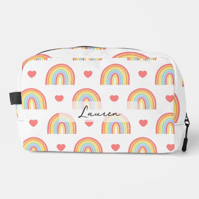 Colourful Colour Rainbow Girl Dopp Kit (Front)