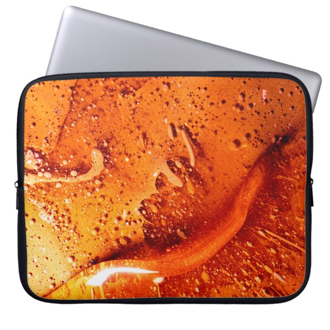 Colourful colours oil surface laptop sleeve (Front)