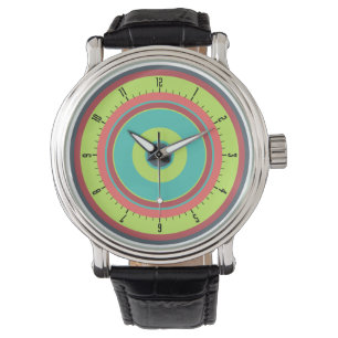 Colourful Concentric Circles 04 Watch