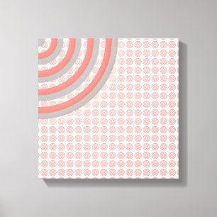 Colourful Concentric Circles Canvas Print