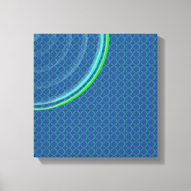 Colourful Concentric Circles Split Canvas Print (Front)