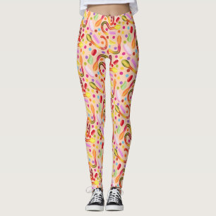 Colourful confectionery  leggings