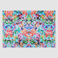 Colourful Confetti Abstract Mosaic Pattern Neck Ti