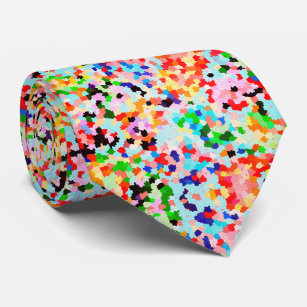 Colourful Confetti Abstract Pattern Tie