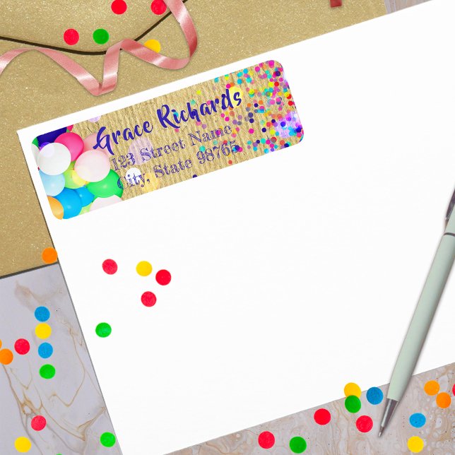 Colourful Confetti And Balloons Festive Birthday  (Creator Uploaded)