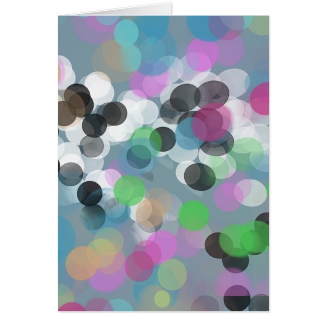 Colourful Confetti Bokeh Dots (Front)