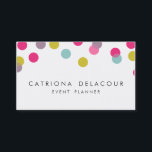 Colourful Confetti Dots Modern Business Card<br><div class="desc">Colourful Confetti Dots Modern Business Card 
 Stylish business card featuring colourful confetti dots. Similar items can be found in my store.</div>