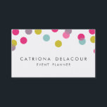 Colourful Confetti Dots Modern Business Card<br><div class="desc">Colourful Confetti Dots Modern Business Card 
 Stylish business card featuring colourful confetti dots. Similar items can be found in my store.</div>