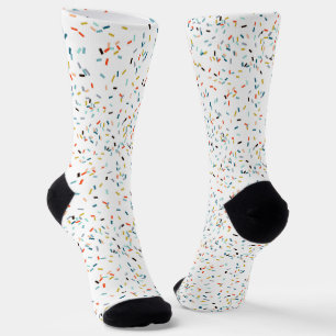Colourful Confetti Fall Pattern Socks