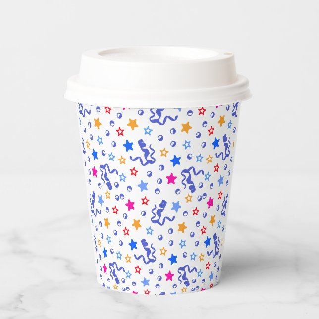 Colourful Confetti Paper Cups (Front)