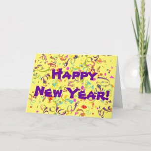 Colourful Confetti Personalised Special Occasion Holiday Card