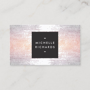 Colourful Confetti Rain Pattern Modern Business Card