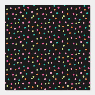 Colourful confetti sprinkles polka dot rainbow pop wallpaper