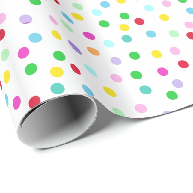 Colourful Confetti Wrapping Paper (Roll Corner)