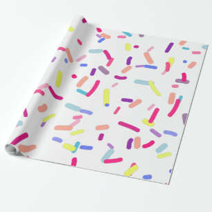 Colourful Confetti  Wrapping Paper