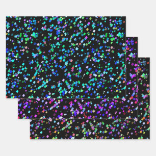 Colourful Confetti Wrapping Paper Sheet