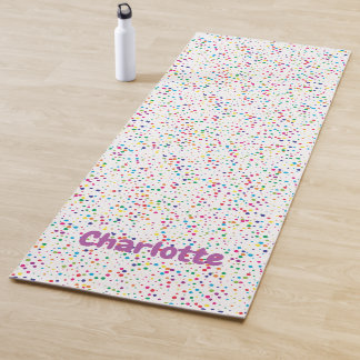 Colourful confetti Yoga Mat