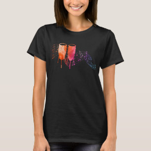 Colourful Conga on Music sheet for Conga Drummer T-Shirt