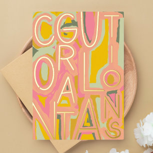 Colourful Congratulation Foil Card