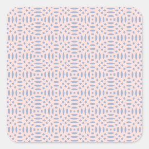 Colourful Contemporary Shapes Pattern Square Sticker