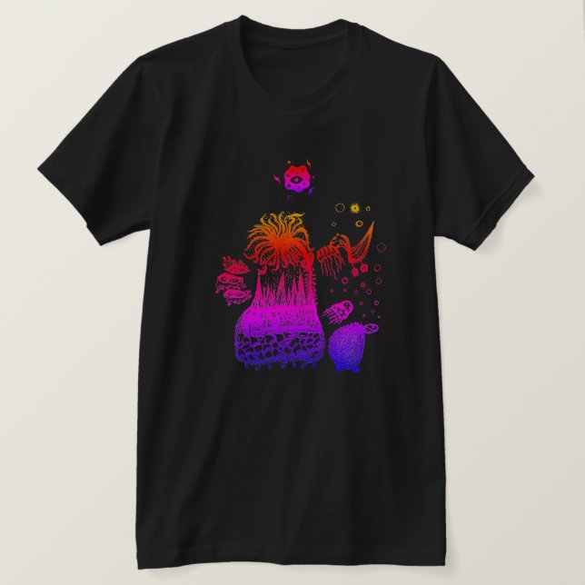 Colourful Cool Abstract T-Shirt (Design Front)