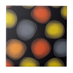 Colourful, cool, modern, trendy flower abstraction tile