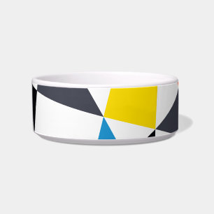 Colourful, cool, trendy, modern geometric shapes bowl