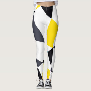 Colourful, cool, trendy, modern geometric shapes leggings