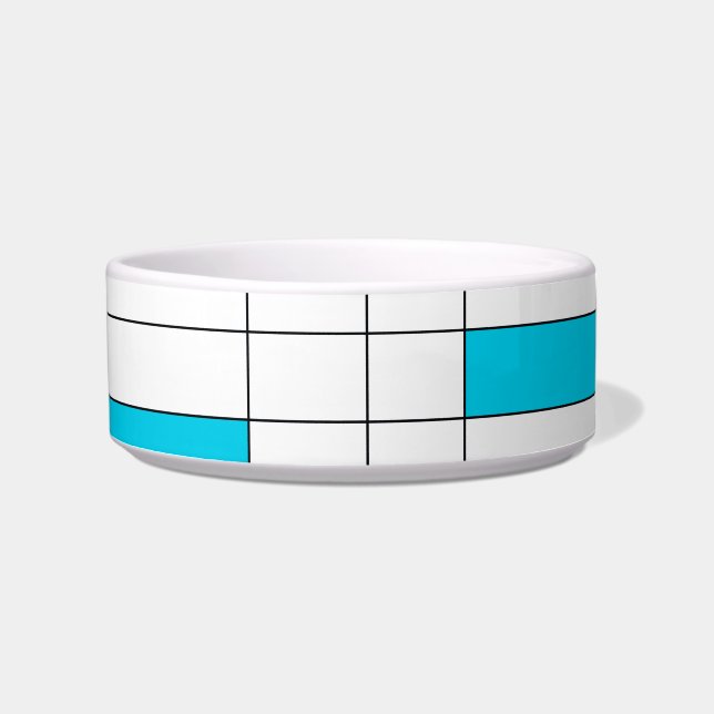 Colourful, cool, trendy, modern illustration art bowl (Front)