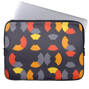 Colourful, cool, trendy, modern, urban circular ar laptop sleeve
