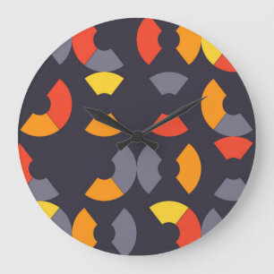 Colourful, cool, trendy, modern, urban circular large clock