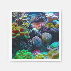 Colourful Coral Napkin