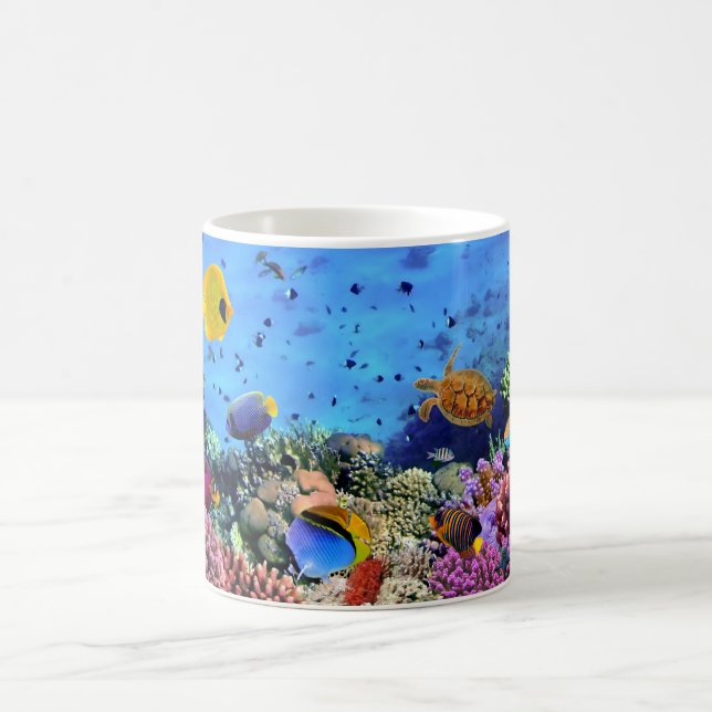 Colourful Coral Reef Critters Coffee Mug (Center)