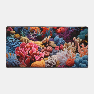 Colourful Coral Reef Desk Mat