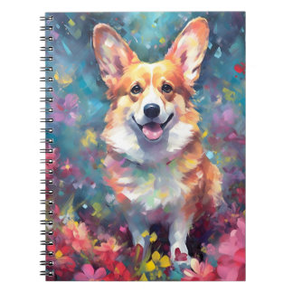Colourful Corgi Notebook