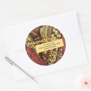 Colourful Corn / Thanksgiving / Envelope Seals