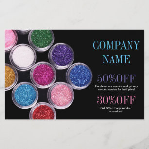 colourful cosmetics makeup artist Cosmetologist Flyer