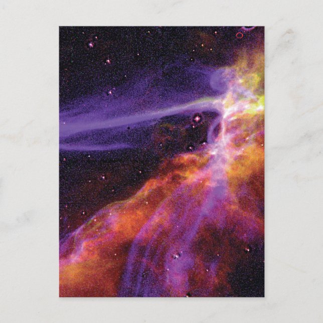 Colourful Cosmic Cignus Supernova Blast Wave Postcard (Front)